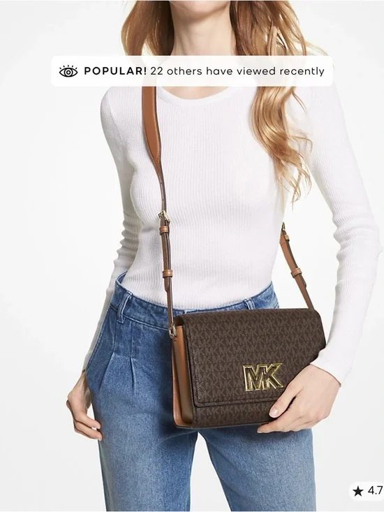 Michael Kors Dark Brown Crossbody Bag - Picture 8 of 8